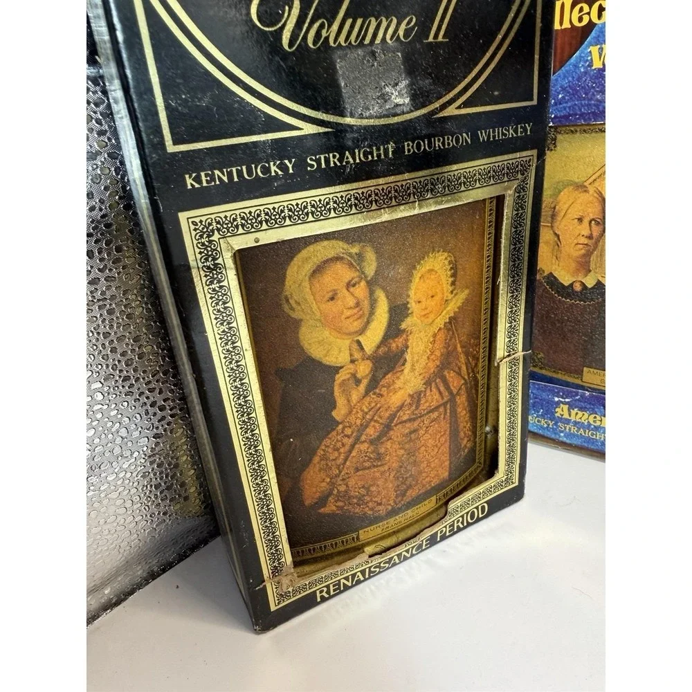 Jim Beam Collector Edition‎ Decanter Boxes Art Series Set of 4 Vintage